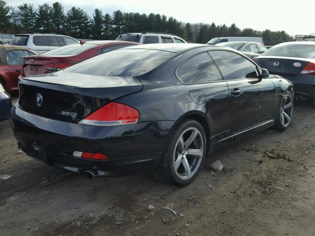 WBAEH13476CR46152 - 2006 BMW 650 I BLACK photo 4