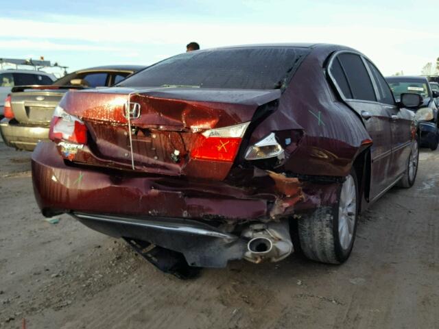 1HGCR2F78FA103576 - 2015 HONDA ACCORD EX BURGUNDY photo 4