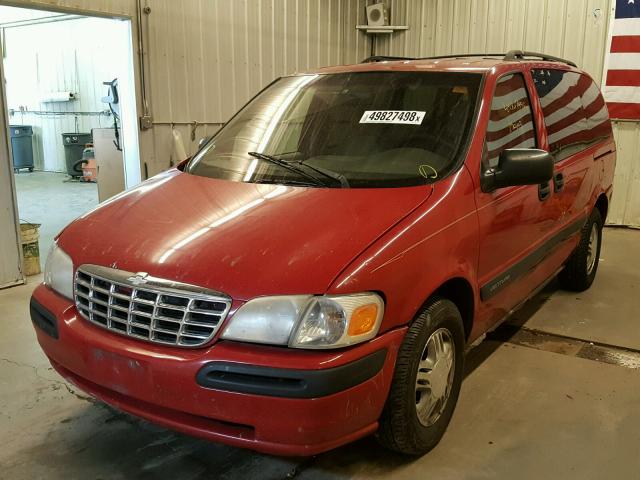 1GNDX03E8YD129667 - 2000 CHEVROLET VENTURE RED photo 2