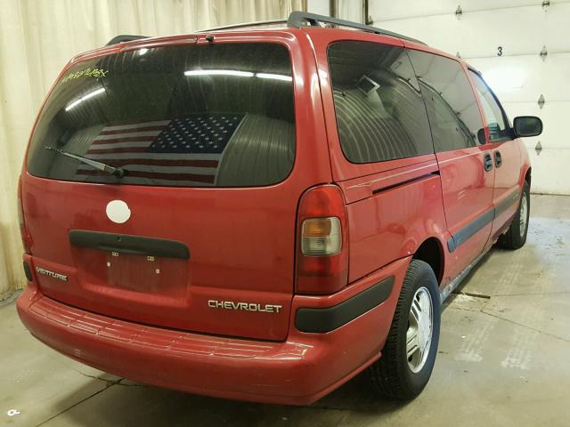 1GNDX03E8YD129667 - 2000 CHEVROLET VENTURE RED photo 4