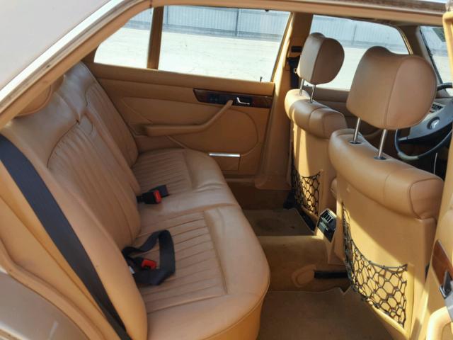 WDB1260371A001764 - 1984 MERCEDES-BENZ 500 SEL GOLD photo 6