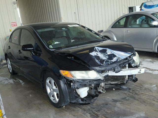 1HGFA16518L075558 - 2008 HONDA CIVIC LX BLACK photo 1