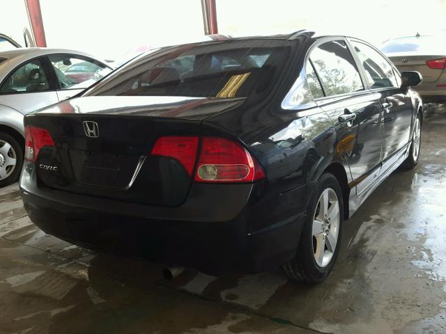 1HGFA16518L075558 - 2008 HONDA CIVIC LX BLACK photo 4