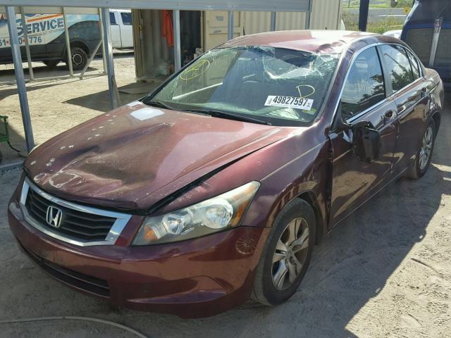 1HGCP26469A160004 - 2009 HONDA ACCORD LXP BURGUNDY photo 2