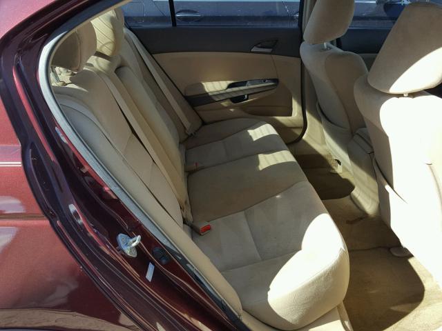 1HGCP26469A160004 - 2009 HONDA ACCORD LXP BURGUNDY photo 6