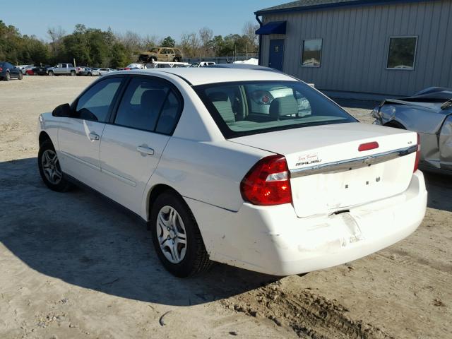 1G1ZS58F87F303082 - 2007 CHEVROLET MALIBU LS WHITE photo 3