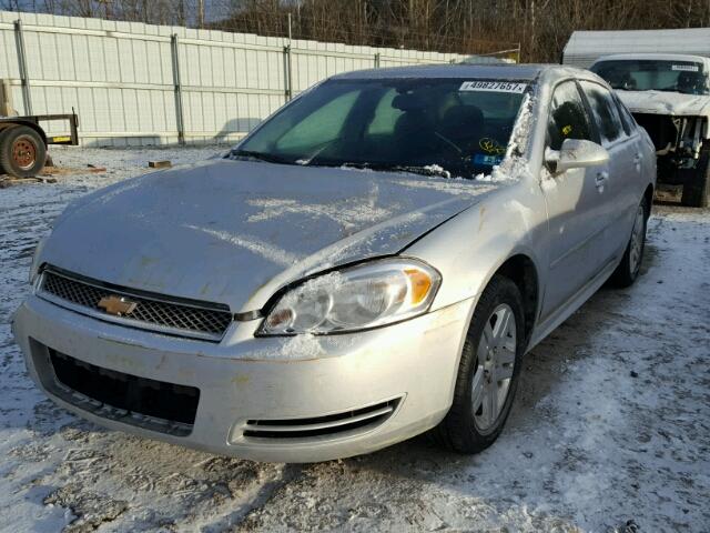 2G1WB5E3XE1153980 - 2014 CHEVROLET IMPALA LIM SILVER photo 2