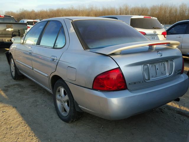 3N1CB51D96L457488 - 2006 NISSAN SENTRA 1.8 SILVER photo 3