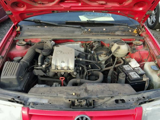 3VWRA81H0VM009970 - 1997 VOLKSWAGEN JETTA GL RED photo 7