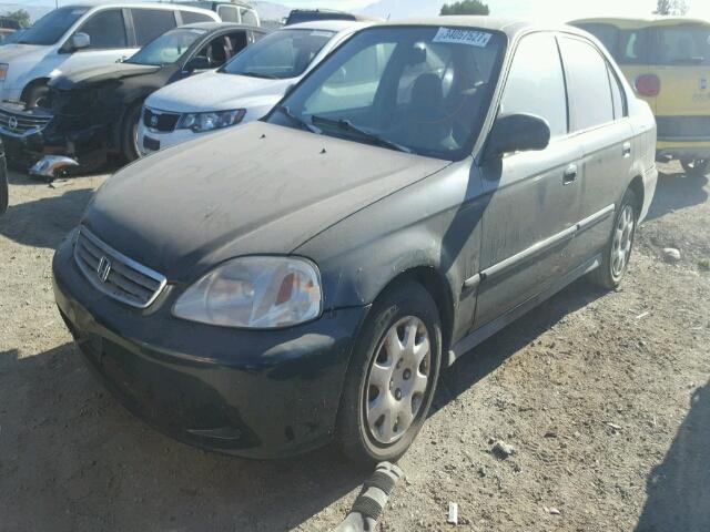 2HGEJ661XYH572031 - 2000 HONDA CIVIC BASE GREEN photo 2