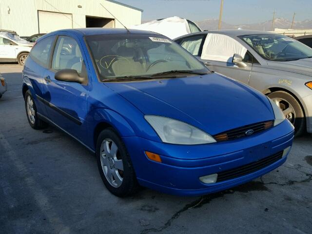 3FAFP31351R201416 - 2001 FORD FOCUS ZX3 BLUE photo 1