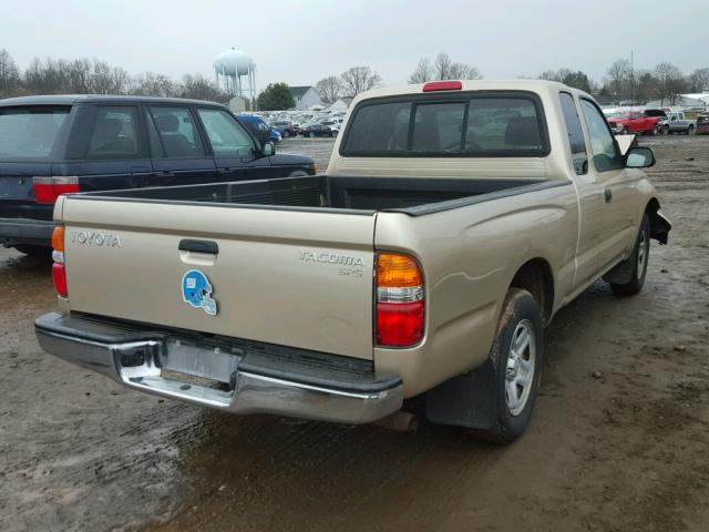 5TEVL52N03Z173055 - 2003 TOYOTA TACOMA XTR TAN photo 4