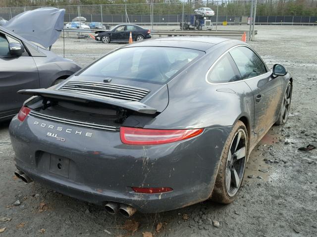 WP0AB2A94ES121259 - 2014 PORSCHE 911 CARRER GRAY photo 4