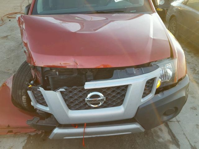 5N1AN0NU7CC507011 - 2012 NISSAN XTERRA OFF RED photo 7