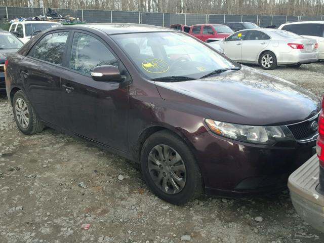 KNAFU4A24A5827474 - 2010 KIA FORTE EX BURGUNDY photo 1