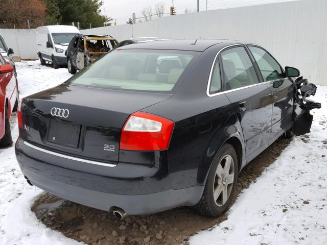 WAULT68E52A087461 - 2002 AUDI A4 3.0 QUA BLACK photo 4