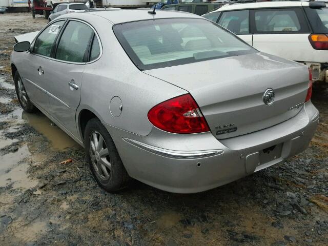 2G4WD582581202409 - 2008 BUICK LACROSSE C SILVER photo 3