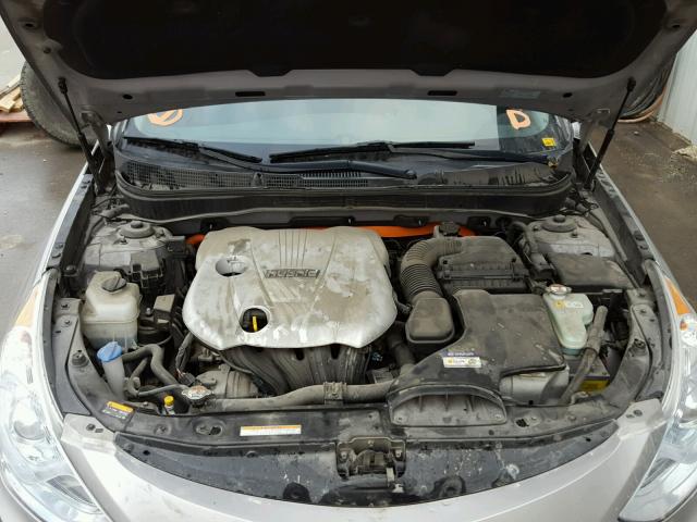 KMHEC4A44DA066861 - 2013 HYUNDAI SONATA HYB SILVER photo 7