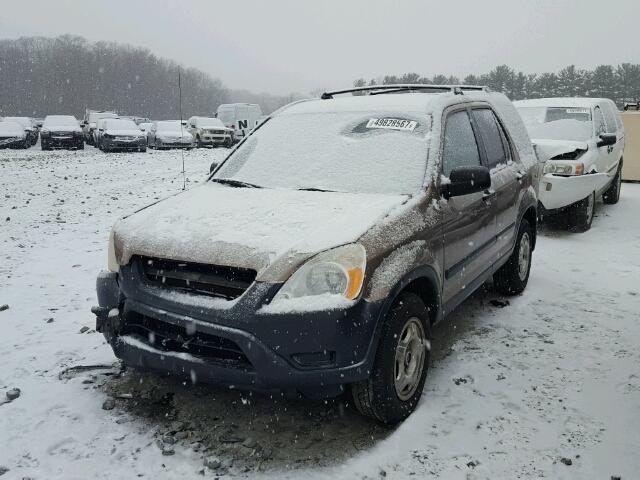 JHLRD68433C013501 - 2003 HONDA CR-V LX BROWN photo 2