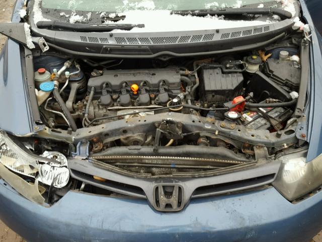 2HGFG11887H512550 - 2007 HONDA CIVIC EX GRAY photo 7