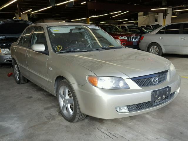 JM1BJ225831147417 - 2003 MAZDA PROTEGE DX TAN photo 1