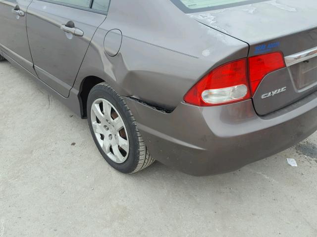 2HGFA1F59AH545323 - 2010 HONDA CIVIC LX GRAY photo 9