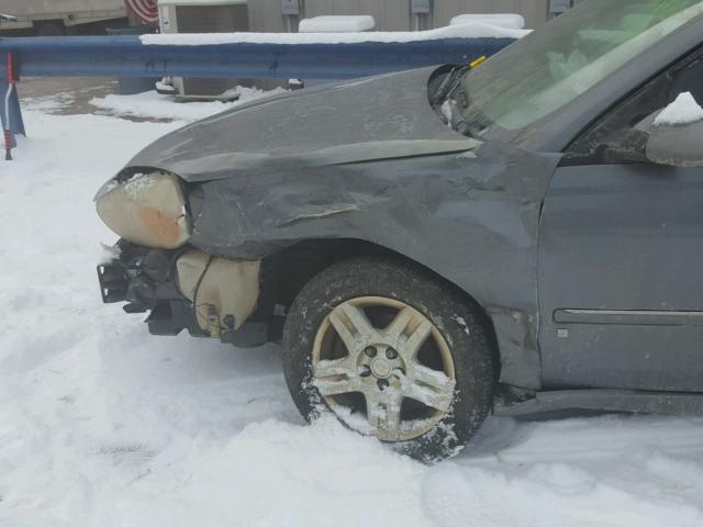 1G1ZT518X6F178853 - 2006 CHEVROLET MALIBU LT GRAY photo 9