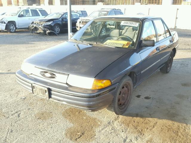 3FAPP13J3PR202691 - 1993 FORD ESCORT LX CHARCOAL photo 2