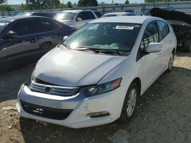 JHMZE2H79AS038675 - 2010 HONDA INSIGHT EX WHITE photo 2