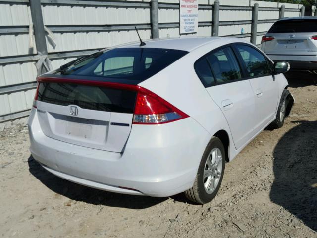 JHMZE2H79AS038675 - 2010 HONDA INSIGHT EX WHITE photo 4