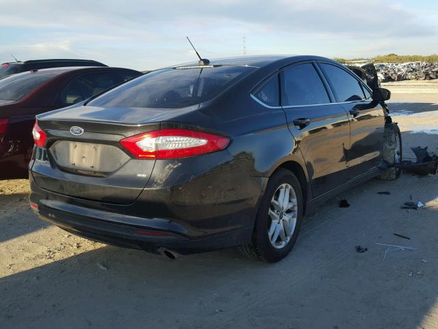 3FA6P0H74ER113423 - 2014 FORD FUSION SE BLACK photo 4