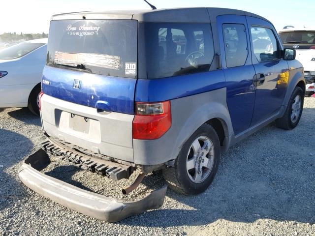 5J6YH18314L003035 - 2004 HONDA ELEMENT LX BLUE photo 4