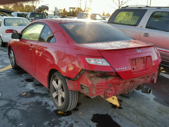 2HGFG12847H529344 - 2007 HONDA CIVIC EX წითელი ფოტო 3