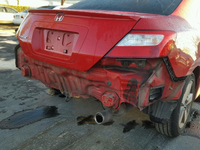 2HGFG12847H529344 - 2007 HONDA CIVIC EX RED photo 9