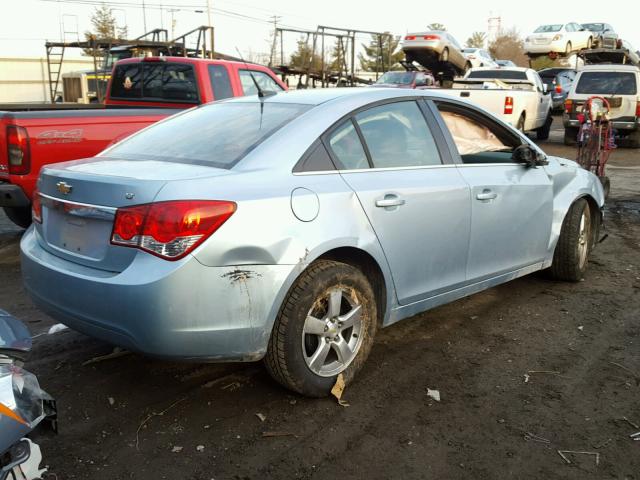 1G1PG5S9XB7184773 - 2011 CHEVROLET CRUZE LT BLUE photo 4