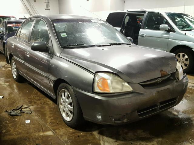 KNADC125946309974 - 2004 KIA RIO GRAY photo 1