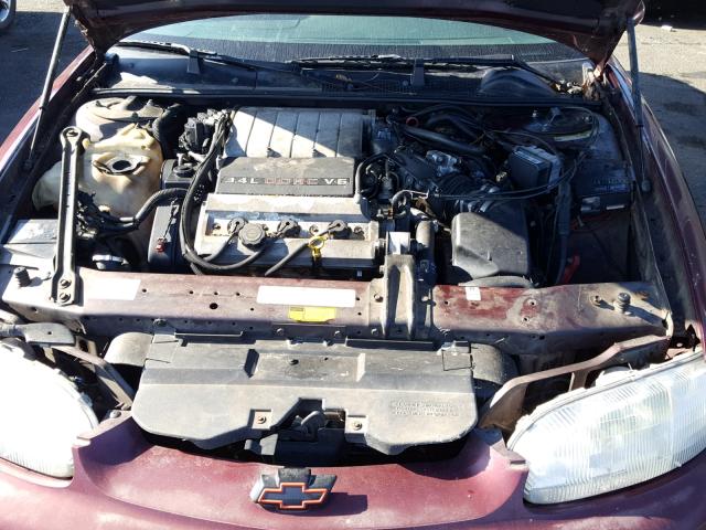 2G1WX12X1V9294116 - 1997 CHEVROLET MONTE CARL MAROON photo 7