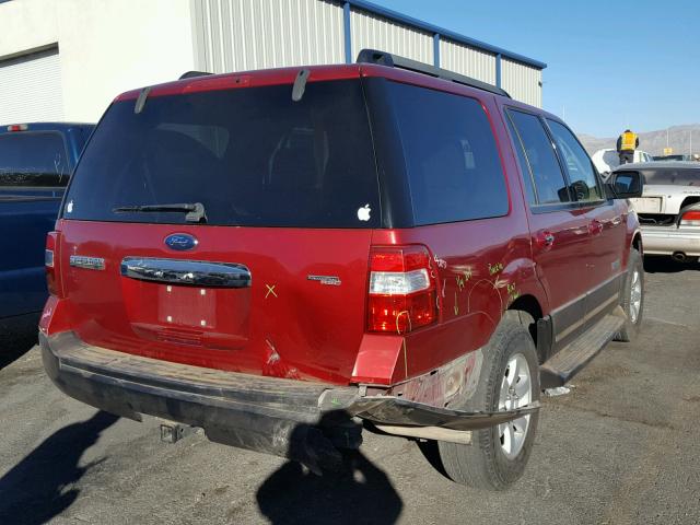 1FMFU16517LA94384 - 2007 FORD EXPEDITION MAROON photo 4