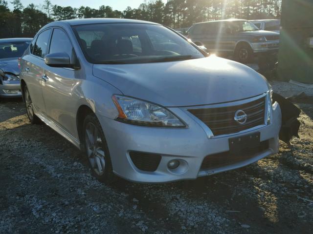 3N1AB7AP6DL738206 - 2013 NISSAN SENTRA S SILVER photo 1