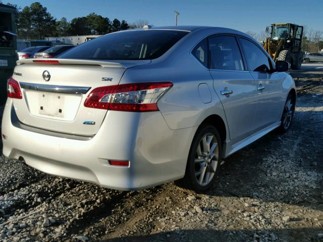 3N1AB7AP6DL738206 - 2013 NISSAN SENTRA S SILVER photo 4