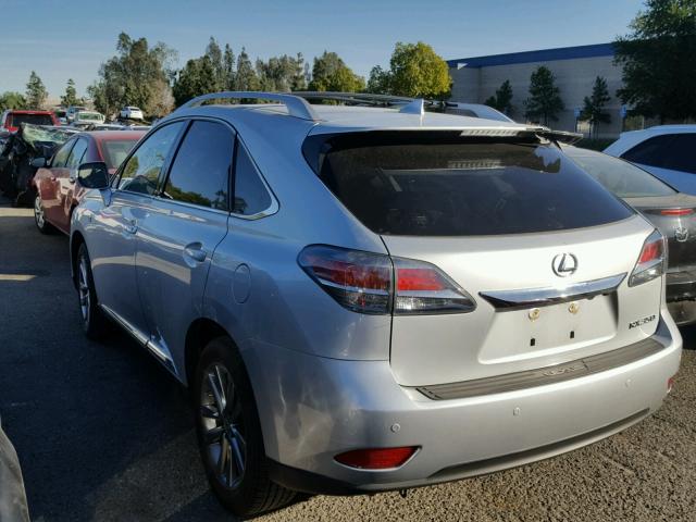 JTJZK1BA7F2420359 - 2015 LEXUS RX 350 SILVER photo 3