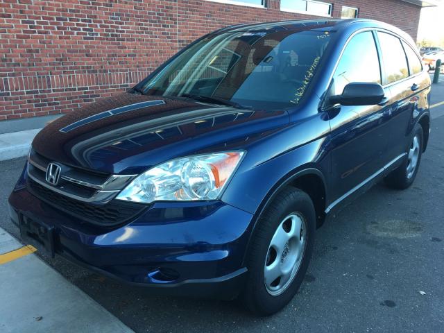 5J6RE4H31AL035493 - 2010 HONDA CR-V LX BLUE photo 2