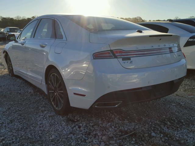 3LN6L2JKXGR627081 - 2016 LINCOLN MKZ Սպիտակ լուսանկար 3