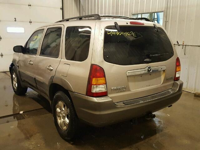 4F2CU09141KM24591 - 2001 MAZDA TRIBUTE LX TAN photo 3