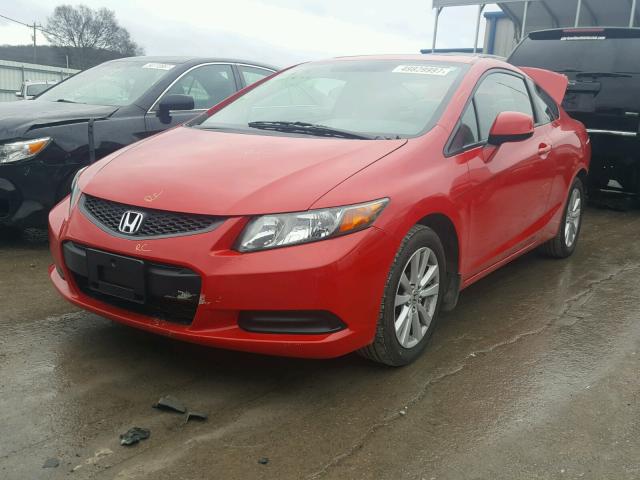 2HGFG3A85CH544507 - 2012 HONDA CIVIC EX RED photo 2