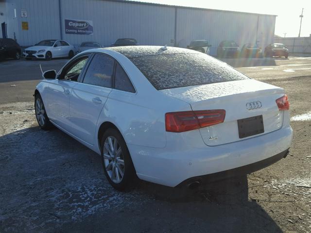 WAUGFAFC3FN013628 - 2015 AUDI A6 PREMIUM WHITE photo 3