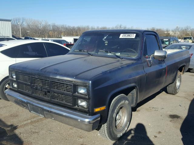 1GTDC14H7EJ527968 - 1984 GMC C1500 BLUE photo 2