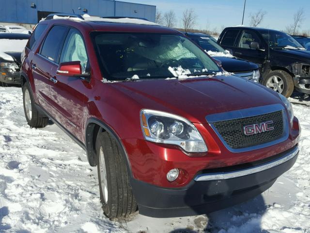 1GKER23758J263420 - 2008 GMC ACADIA SLT ბურგუნდია ფოტო 1