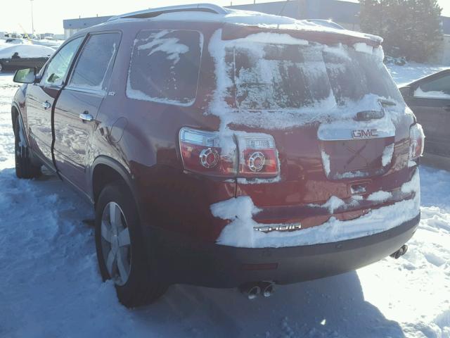 1GKER23758J263420 - 2008 GMC ACADIA SLT ბურგუნდია ფოტო 3