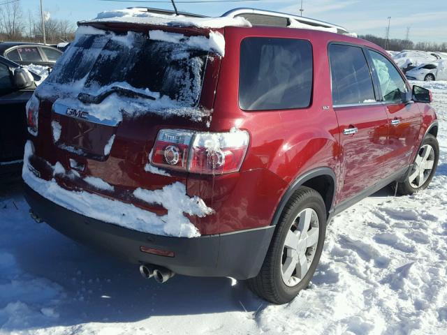 1GKER23758J263420 - 2008 GMC ACADIA SLT ბურგუნდია ფოტო 4